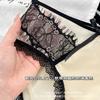 Braguitas de Encaje de Deseo Puro de Satén de Alta Gama en Color Contrastante para Mujer, Nuevas Braguitas Estilo Francés de Otoño e Invierno que Cubren las Caderas, Estilo Deseo Puro