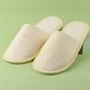 Pantuflas desechables de hotel hospitalidad en casa viaje Hotel Estrella Hotel Hotel pantuflas de lona en stock venta al por mayor de fábrica