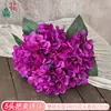 5 cabezas de hortensia bordada, hortensia de verano sin fin, hortensia artificial, decoración suave de tela, arreglo floral de hortensias para escaparates