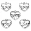 Accesorios de joyería DIY Colgante de aleación LOVE Pulsera multicolor Llavero Colgante decorativo A127