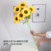 Flor artificial para sala de estar, balcón, exhibición de flores, girasol, decoración, dormitorio, hotel, selección de flores, cabeza de flor de girasol, flor de seda