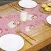 Venda Quente Transfronteiriça Caminho de Mesa de Natal Homem-Pão de Gengibre Papai Noel Atmosfera Festiva Decoração de Festa Mesa de Jantar Toalha de Mesa Caminho de Mesa