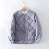 Chaqueta de Algodón Acolchada con Diamantes Gruesa de Invierno para Pareja, Holgada, Moda Versátil Abrigo de Algodón para Hombre