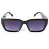 Gafas de Sol de Moda Estilo Coreano, Protección Solar Trendy para Hombres y Mujeres, Templos de Marco Cuadrado Anti-UV, Gafas de Sol con Recortes, Personalización Personalizada