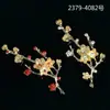 Nueva aleación con hojas de diamante accesorios para el cabello diy zapatos accesorios de aleación fábrica patrón lote directo 2379