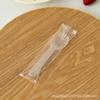 Tenedor y Cuchara Desechables para Pastel, Cuchara y Tenedor de Plástico Integrados para Helado, Tenedor de Tres Púas, Cuchara Pequeña, Postre para Fiesta de Repostería