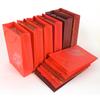 Bolsa de papel roja para joyería, embalaje exterior, caja de regalo, bolsa de papel, bolsa de regalo de cartón blanco
