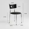 Berg Home Silla de Comedor Nórdica Vintage de Madera Maciza Celebridad de Internet Moderna Minimalista Diseñador Mesa de Comedor Retro Francesa Silla