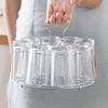 Bandeja para vasos de vidrio, colgador de vasos de agua, escurridor, portavasos creativo, portavasos de agua, estante de almacenamiento de vasos invertido para el hogar