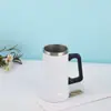 Taza de Cerveza de Acero Inoxidable de 24 oz con Vacío y Asa Taza de Cerveza Brasileña de Gran Capacidad Taza Térmica de Doble Pared con Vacío