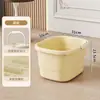 Cubeta para Baño de Pies Uso Doméstico Engrosada y Elevada con Ruedas Cubeta Portátil para Baño de Pies Aislamiento Sobre la Pantorrilla Masaje Cubeta para Lavar Pies Lavabo para Lavar Pies
