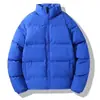 Chaqueta acolchada de invierno transfronteriza, engrosada para abrigar, diseño moderno de corte holgado con cuello alto, abrigo acolchado unisex