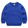 Sudadera Infantil 2026 Nueva Colección de Primavera Color Sólido para Niños Estilo Coreano Cuello Redondo Tops para Niños Pequeños Ropa de Primavera de Manga Larga para Niñas