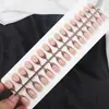 Puntas de uñas premium vestibles transfronterizas, estilo francés minimalista europeo y americano, tiras de uñas terminadas elegantes y versátiles, directo del fabricante