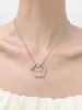 Collar de Mariposa con Pedrería de Verano Estilo Fresco de Ins Diseño de Nicho Colgante de Mariposa Exquisito de Celebridad de Internet Cadena de Clavícula con Personalidad