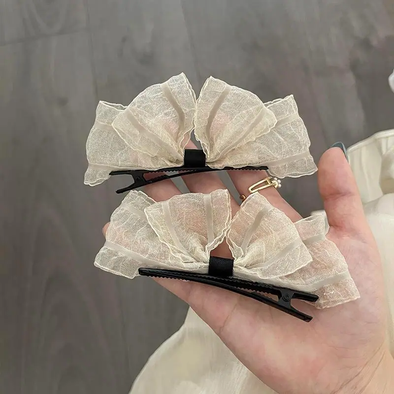 智贝SKU图_1气质蝴蝶结发夹侧边夏季简约仙气发饰少女2