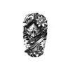Pegatina de tatuaje semipermanente a base de hierbas, diseño de espada de samurái tradicional en negro y gris, impermeable, a prueba de sudor, no reflectante, pegatina de tatuaje para todo el brazo
