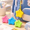 Goma de borrar creativa con forma de estrella de dopamina con cordón para evitar la pérdida, fácil de borrar, duradera y produce mínimas virutas de goma, adecuada para estudiantes de primaria