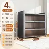 Armário de Armazenamento de Aço Prateleira de Armazenamento Doméstico Estante de Livros para Quarto Armário de Armazenamento Multi-Camadas de Piso para Varanda com Porta Armário de Armazenamento para Sala de Estar