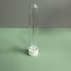 Frasco de 45 ml de PET Transparente Plástico Fondo Redondo Boca de Rosca Tubo de Ensayo Frasco para Snacks Tubo para Mascarilla Frasco para Sales de Baño