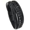 Pulsera de cuero con hebilla magnética tejida a mano, nueva y popular joyería de moda de Europa y Estados Unidos, joyería para hombres con personalidad