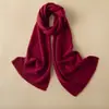 Bufanda 100% Cachemira Pura para Mujer en Invierno, Moderna, Cálida, de Alta Gama, Versátil, Cortavientos y Protectora del Cuello, Bufanda Tejida de Color Sólido