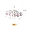 Tendedero Doméstico con Múltiples Pinzas para Calcetines, Balcón de Dormitorio Estudiantil, Plegable, Antideslizante y a Prueba de Viento