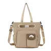 Bolsa de nylon de gran capacidad para el día a día, estilo japonés, moderna, adecuada para estudiantes, bolso de hombro versátil, bolso cruzado simple para chicas universitarias