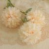 Crisântemo Retro de 3 Cabeças, Flor Artificial, Crisântemo Ping Pong, Buquê de Flores Artificiais de Dente-de-Leão, Decoração de Casamento