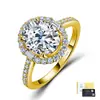 Anillo de lujo S925 de plata de ley para el Día de San Valentín con incrustación de moissanita y artesanía intrincada, adecuado para confesión y propuesta