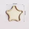Ímã de Geladeira DIY Bordado Dai Festival do Meio Outono Ímã de Geladeira Artesanal Acessórios Ímã de Geladeira Redondo de Madeira DIY Moldura de Madeira 10 Peças
