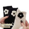 Calcetines de terciopelo de visón para mujer, calcetines de tubo cálidos de invierno, calcetines jk con lazo para chicas japonesas, calcetines de felpa acolchados