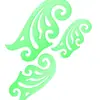 Conjunto de três peças transfronteiriço de régua de nuvem de placa de fio multi-especificação modelo verde régua de curva para desenho