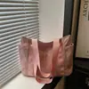 Bolso Transfronterizo para Mujer Bolso Tote de Color Sólido Bolso de Hombro Grande Capacidad Bolso Casual Simple para Mamá Bolso de Mano de Lona para el Trabajo