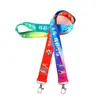 Cordão Personalizado para Copo de Água Padrão Desenho Animado Chaveiro de Identificação de Câmera Cordão Transversal Ajustável Cordão para Celular Personalização