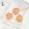 Nuevos Accesorios de Loto Esmaltados Estilo Chino, Broche de Nube de Murciélago Cloisonné DIY Estilo Antiguo Accesorios para Hanfu Qipao