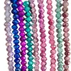 Atacado Cor Escura 4mm Contas Cristal Planas Contas Soltas Acessórios para Roupas Banhado a Prata Cor Assada Contas Ab Contas Facetadas