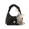 Bolso sencillo de lunares para mujer, nuevo bolso de moda plisado tipo nube 2026, popular bolso cruzado de cadena de primavera