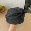 Boina Plegada Estilo Japonés Yamamoto Otoño e Invierno Circunferencia de Cabeza Grande Sombrero de Equitación Sombrero Octagonal Nube Sombrero Retro Para Mujer