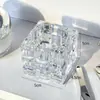 Suporte para colher de máscara facial, armário para colher de creme, espelho de vidro de mesa, bastão aplicador de creme para olhos para maquiagem e cuidados com a pele, caixa de armazenamento para pincéis