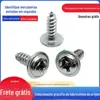 Atacado do Fabricante Aço Carbono Pwa Cruz Cabeça Redonda com Rosca Autoatarraxante Eletrodomésticos com Arruela Micro Parafusos Autotarrachantes