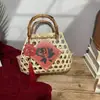 Cesta de Mão de Rattan Sintético Caixa de Presente de Acompanhamento de Rattan Embalagem Cesta de Armazenamento Guofeng Ano do Coelho Ano Novo Caixa de Presente Criativa de Rattan
