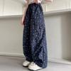 Pantalones Casuales Florales de Moda para Niñas Verano 2025 Nuevos Pantalones Cargo Rectos para Niños Modernos de Pierna Ancha Largos