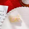 Hoja de Acetato Color Caramelo Oreja de Oso Pinza de Pico de Pato Pinza para el Cabello Linda para Flequillo de Mujer Pinza Lateral Versátil Accesorio para el Cabello Tocado