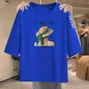 Camiseta de manga tres cuartos de marca para comercio exterior transfronterizo, con excedente, corte holgado, adelgazante, estampada, top de moda para mujeres de mediana edad y mayores