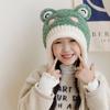 Chapéu e Cachecol de Bebê Tudo-em-Um Estilo Coreano Chapéu Quente Baotou para Meninos e Meninas, Chapéu de Pelúcia Fofo e Super Fofo com Proteção de Orelha para Crianças para o Inverno