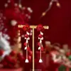 Pendientes de Árbol de Navidad Tridimensionales, Pendientes de Navidad Dulces y Lindos, Pendientes de Regalo de Año Nuevo, Clips para Orejas sin Perforar para Mujer, Venta al por Mayor