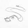 Cadena de suéter de moda para hombres y mujeres, estilo japonés y coreano, popular en internet, dulce y genial, de acero de titanio, con expresión de dibujos animados, estrella, diamante y planeta.