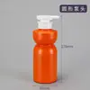 Peluche Pe Personalizado Material Suave Botella Redonda 300ml Gel de Ducha Champú Loción para Bebé Niños Botella Rellenable Tipo Dispensador