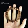 Pulseira de sândalo dourado 2.0 masculina e feminina pulseira de sândalo natural contas 108 contas de rosário placa de texto fabricantes atacado